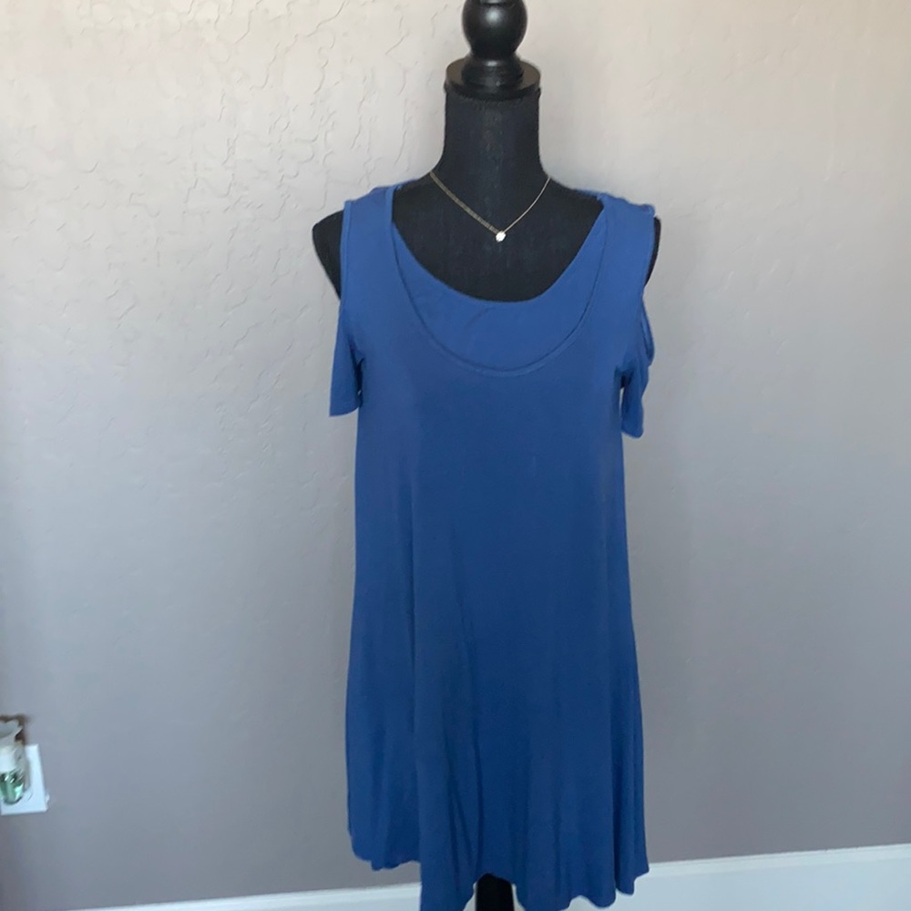 Blue maternity/nursing dress